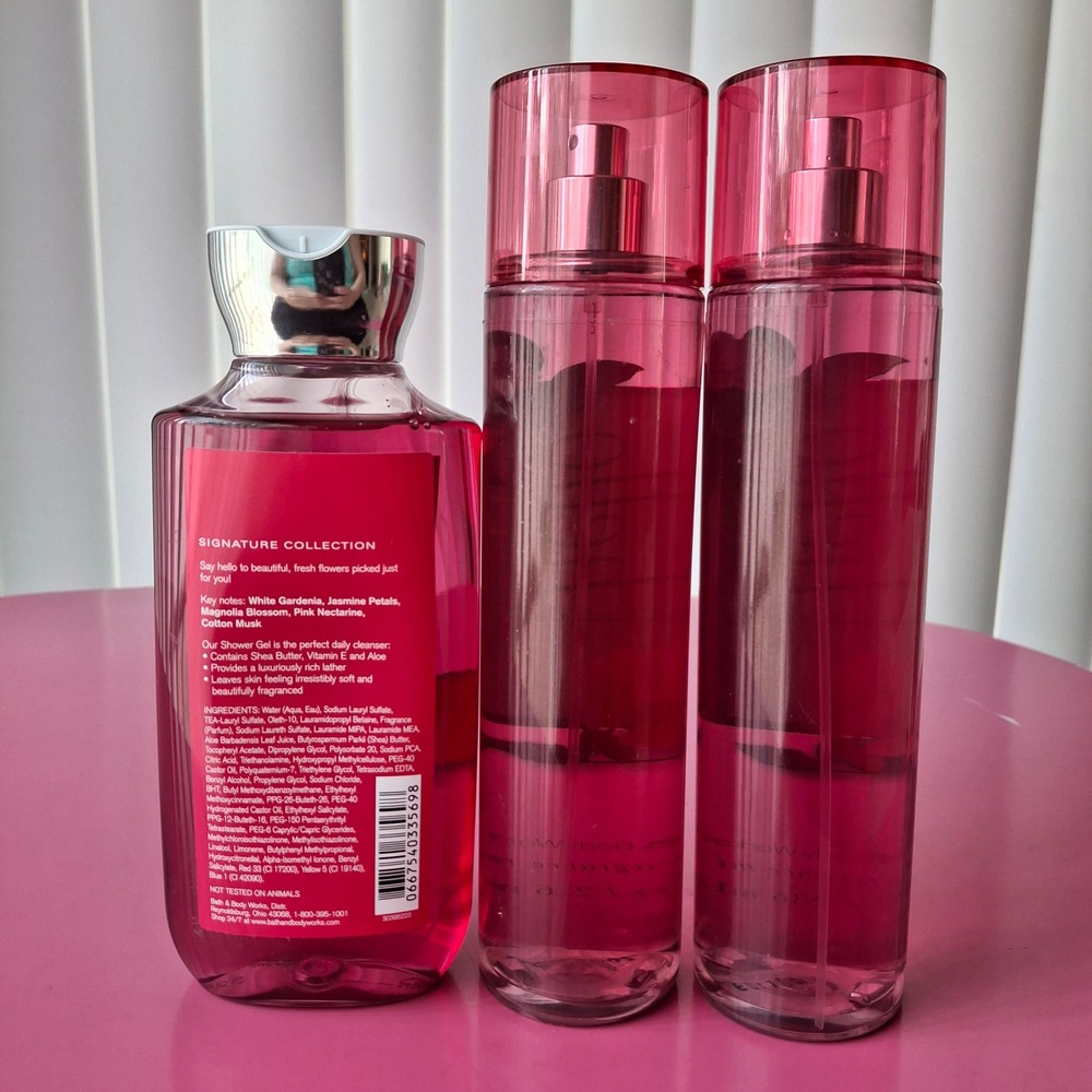 Bath & Body Works HELLO BEAUTIFUL Fragrance Mist Shower Gel Wash Set of 3 - Picture 2 of 2